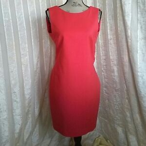 Zara Basic Red  V Backless Dress